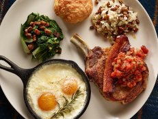 Atlanta chef/restaurateur Anne Quatrano makes a New Year's Day spread for her staff, including braised winter greens and Hoppin' John, or Southern-style beans and rice.&nbsp;