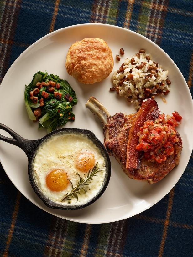 Atlanta chef/restaurateur Anne Quatrano makes a New Year's Day spread for her staff, including braised winter greens and Hoppin' John, or Southern-style beans and rice.&nbsp;