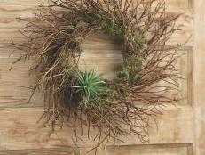 Hand-harvested Manzanita branches from central Oregon comprise this unique wreath, which includes green moss and an air plant. $89; <a href="http://www.vivaterra.com/garden/plants/manzanita-air-plant-wreath.html" target="_blank">vivaterra.com</a>