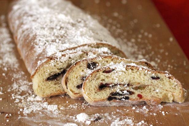 Stollen is a German fruit bread with a long holiday tradition.
