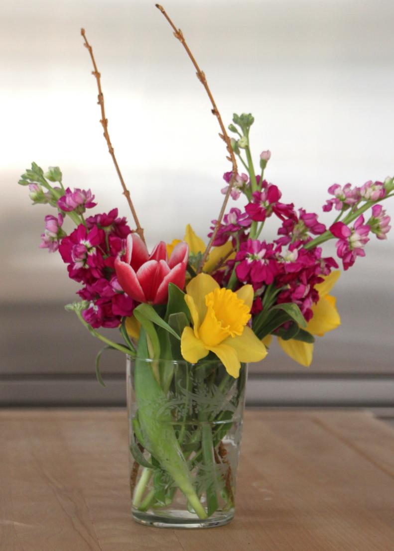 small spring flower arrangement