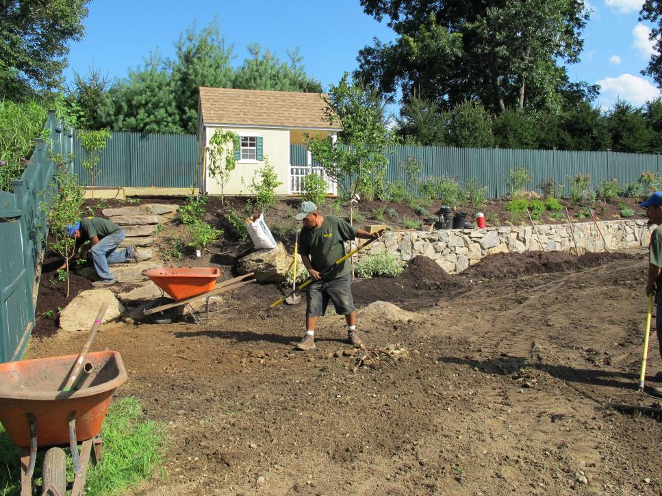 Before: Laying the Groundwork for a Children's Garden