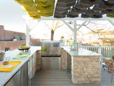 deck outdoor kitchen