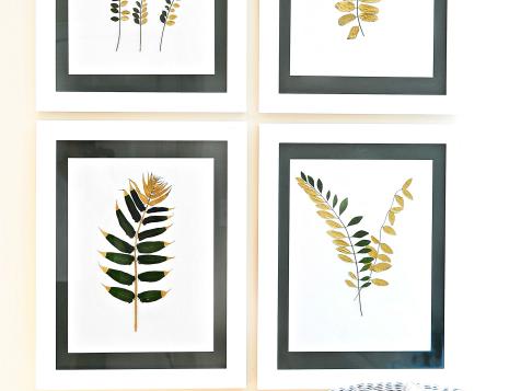 Bringing the Outside In: How to Gild and Frame Botanicals