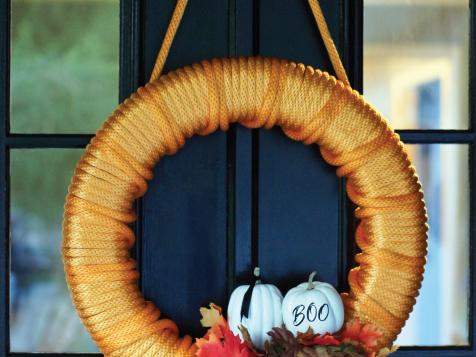 DIY Halloween Decor: A Tow Rope Wreath