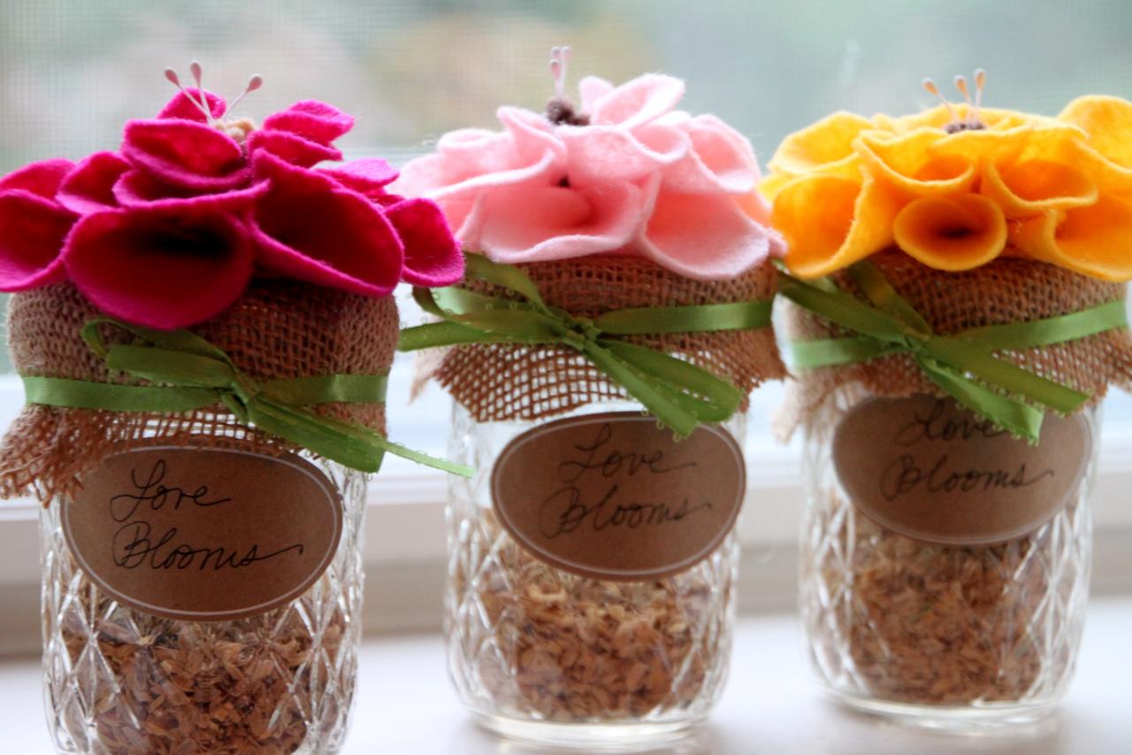 Mason Jar Wildflower Wedding Favors Hgtv