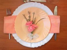 Beautiful place settings can be found in infinite varieties, but the most beautiful almost always include elements of nature. This gallery will give you ideas on incorporating flowers, fruit and more into your reception place settings.