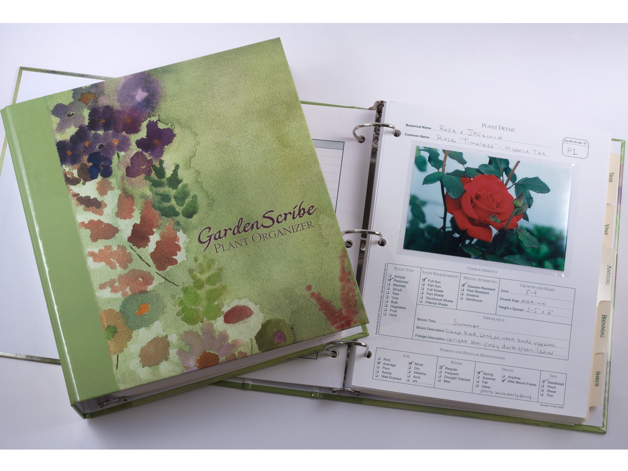 A beautiful handmade garden journal