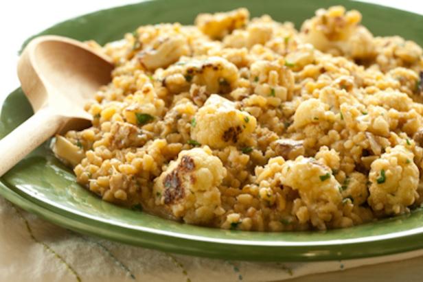 Roasted cauliflower adds body and a charred flavor to this dairy-free risotto.