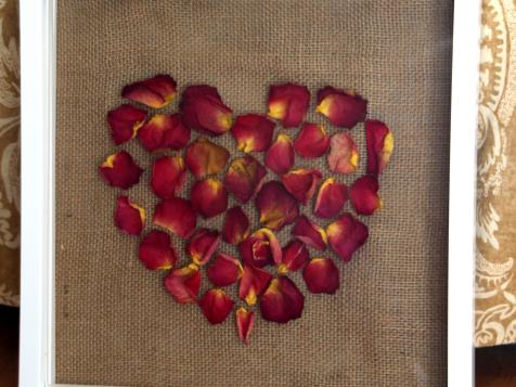Flower Craft: Dried Rose Petal Shadow Box