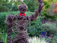 This very creepy vine man appeared at a festival at the Atlanta Botanical Garden