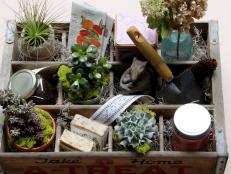 Learn how to put together a lovely garden inspired gift for your favorite gardener.