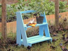 DIY Garden Shelf