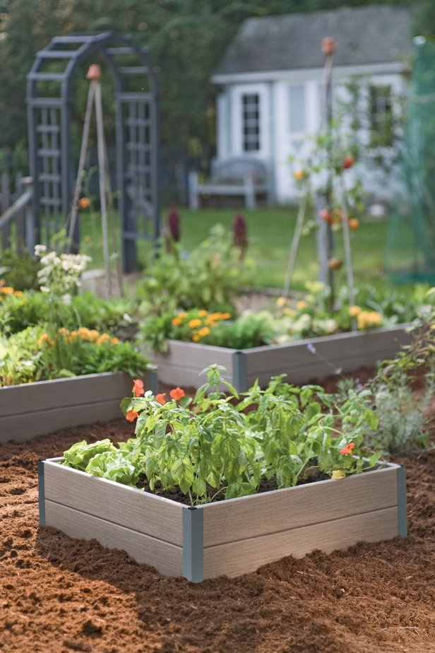 You can start working on your garden, by building or buying raised beds. These from Gardener's Supply Company range from $178-$239. Also take a portion of your budget for fresh mulch or pinestraw.