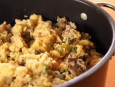 Crock Pot Cornbread Stuffing with Kale