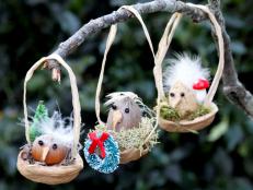 Bird Nest Ornaments