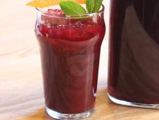 Named for the blackberry brambles that poke and stick, Pitchfork Punch is full of bourbon, blackberries and tea scented with a fresh mint syrup.