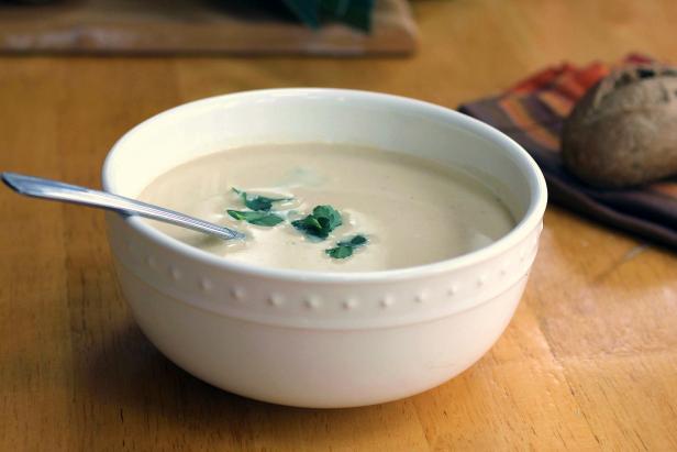 Leeks give this creamy winter soup its distinctive flavor.