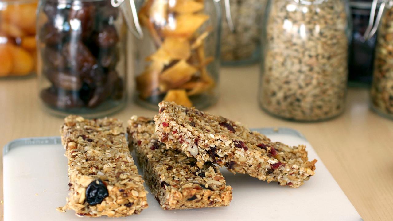 Delicious Snack Bars  Fruit Bars with some nuts