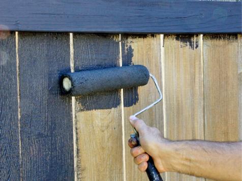 How to Stain or Paint a Wood Fence