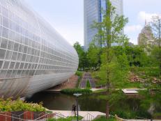 The Crystal Bridge Tropical Conservatory at the Myriad Gardens