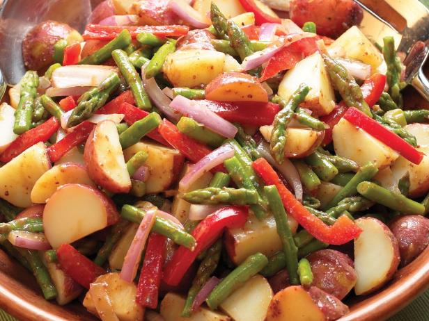 Asparagus, Red Pepper and Potato Salad Recipe | HGTV