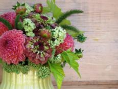 Make a bouquet from seasonal and local flowers