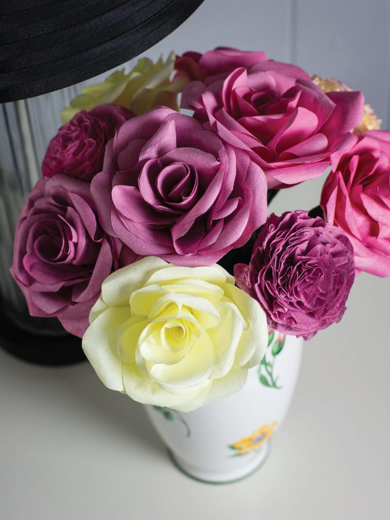 A bouquet of these coffee filter flowers will add a bit of cheery color to your decor.
