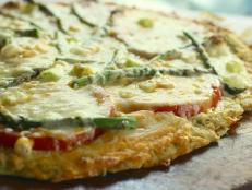 Cauliflower can be used instead of flour to make a garden-fresh pizza crust.