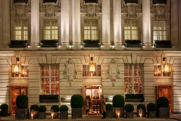 The impressive facade of the <a target="_blank" href="http://www.rosewoodhotels.com/en/london">Rosewood London</a> features dozens of boxwood planters that set the tone for this hotel centered on high-design, cheeky British wit (winking art fills the lobby and the valets wear Harris tweed coats and jaunty caps that would not be out of place on a Wes Anderson set) and an appreciation for all things floral in their signature white hydrangeas featured in every room.