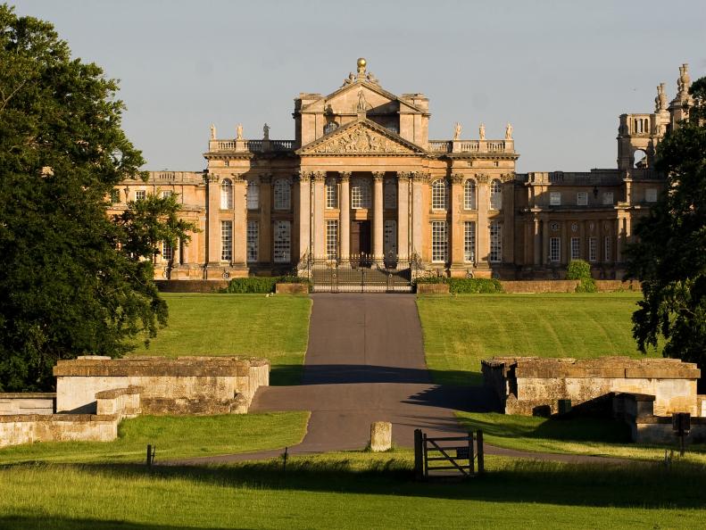 The grand 18th century Baroque-style manner house Blenheim Palace features more than  2,000 acres of parks and gardens designed by England's most revered  landscape architects, &quot;Capability Brown&quot; in the 1760s.