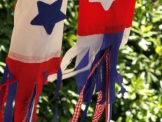 Learn how to make these firecracker windsocks for your July 4th celebration.