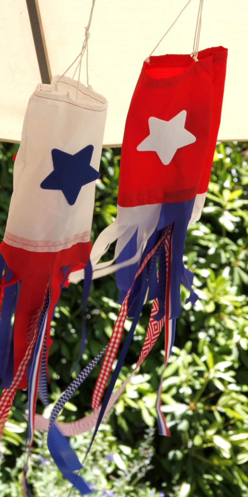 Learn how to make these firecracker windsocks for your July 4th celebration.