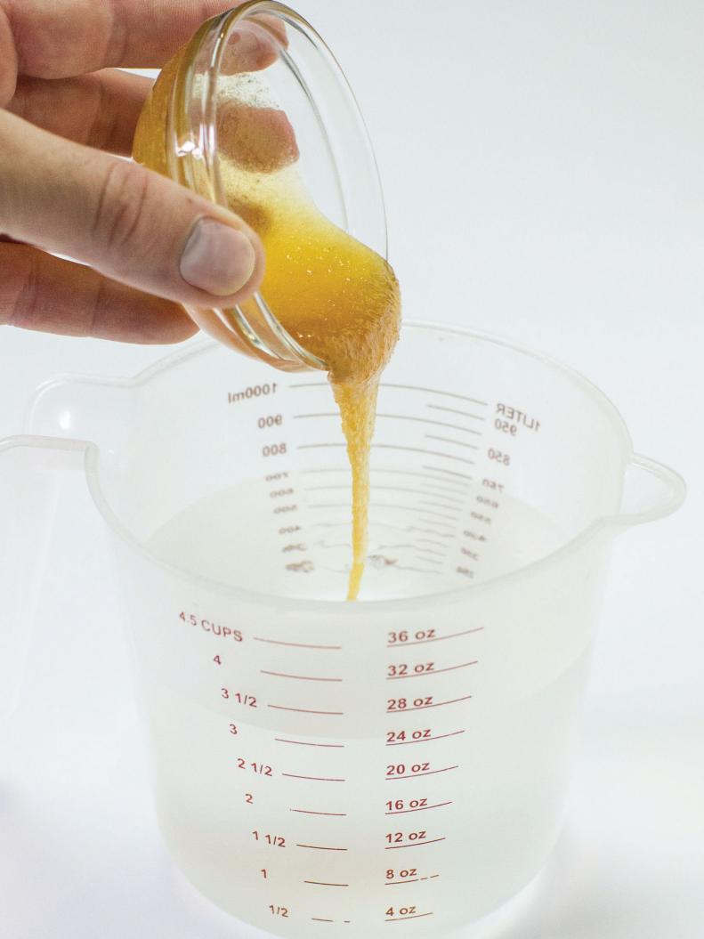 Add honey to warm water and stir gently to dissolve.
