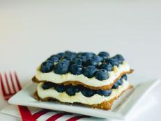 Blueberry Cheesecake Napoleon