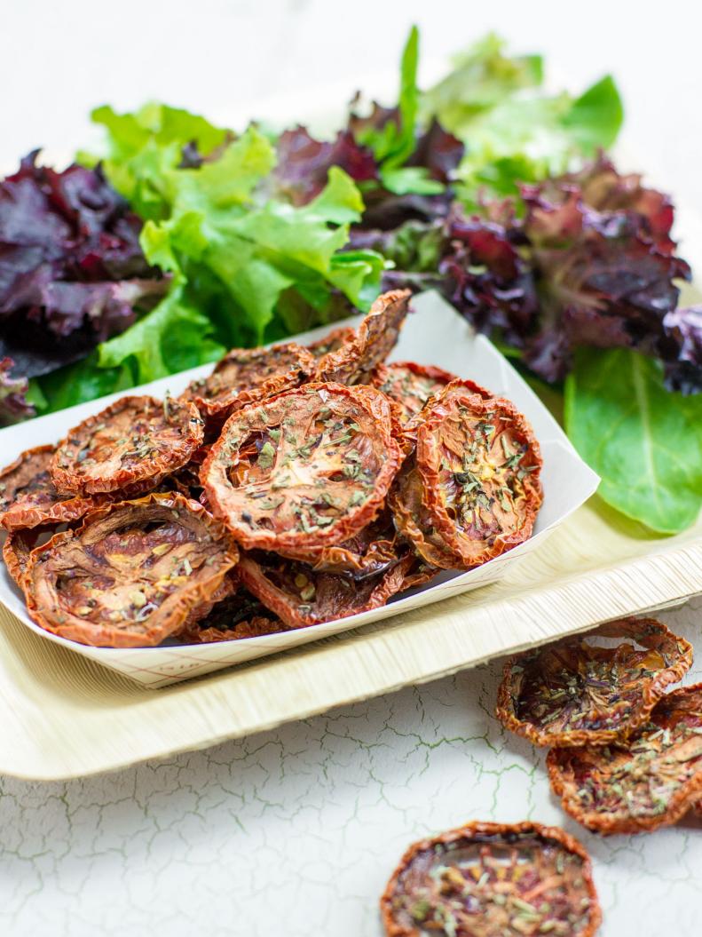 Chips Made from Crispy Tomato Slices