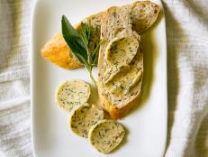 Toast with Slabs of Herb Butter