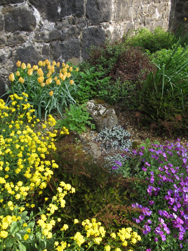 A combination of spring blooming plants and other features will get you over the winter blahs