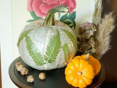 Decoupage pumpkins