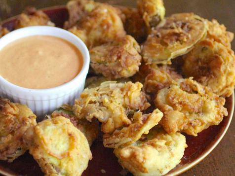 Fried Pickles with Comeback Sauce