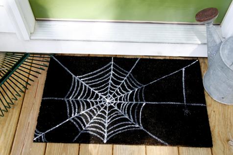 Halloween Spiderweb Pattern Floor Mat Soft And Comfortable - Temu