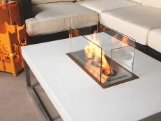 Contemporary options include this hand-casted concrete table with a stainless steel base. The Contempo fire table,<a href="http://www.authenteak.com/terraflame-rectangular-contempo-fire-table.html" target="_blank">&nbsp;by Terra Flame Home</a>, has&nbsp;South American Ipe wood accents. For the flame, the table uses a&nbsp;Isopropyl Alcohol-based gel canister that is reloaded like a candle, according to retailer AuthenTEAK.