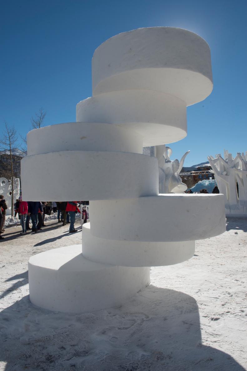 A stone cairn, which serves as a trail marker and holds spiritual significance in Incan culture, won over judges during the&nbsp;<a href="http://www.gobreck.com/events/international-snow-sculpture-championships">International Snow Sculpture Championships</a>&nbsp;in 2014. The sculpture, named &quot;Apecheta-The Source Where the Flow Begins,” by Team Germany, was the second-place winner during the annual event in Breckenridge, Colo.