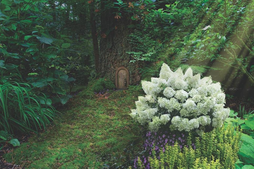 Hydrangeas in Fairy Gardens