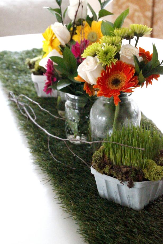 DIY Grass Tablerunner HGTV