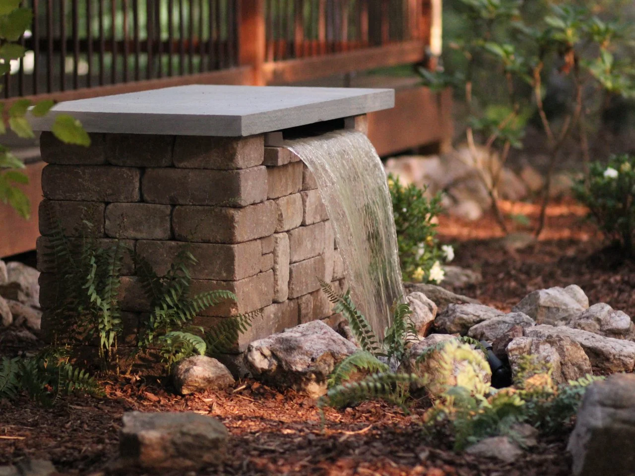 Build a Stone Waterfall Fountain | HGTV