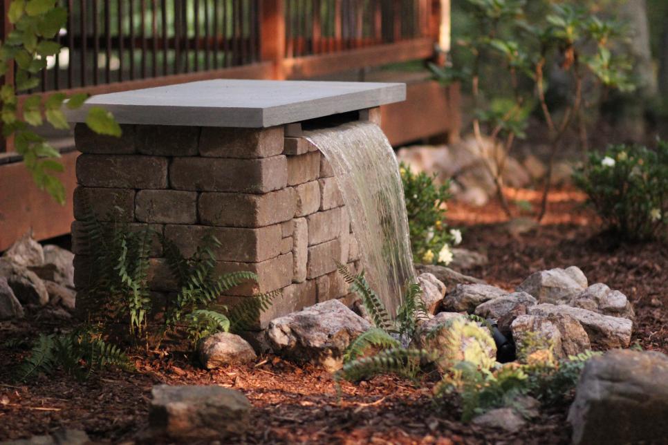 Build A Stone Waterfall Fountain - Homemade Wall Water Fountain
