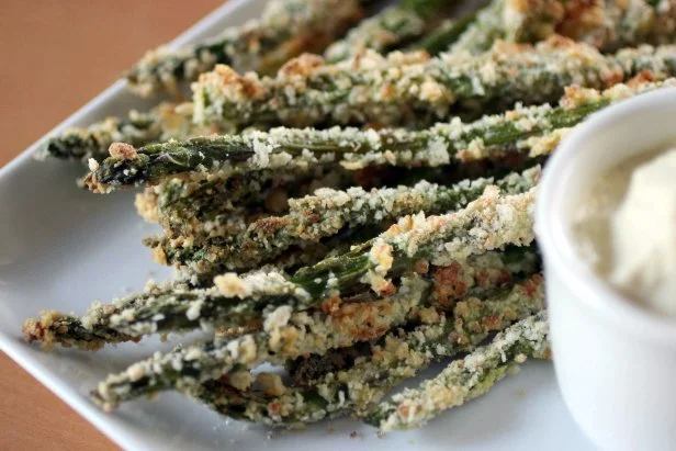 Baked Asparagus Fries with Lemon Aioli