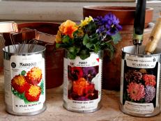 Upcycled Seed Packet Containers