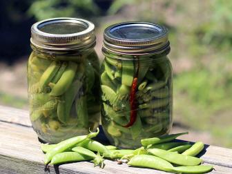 Sugar snap peas can be eaten whole, making them a great choice for pickling.